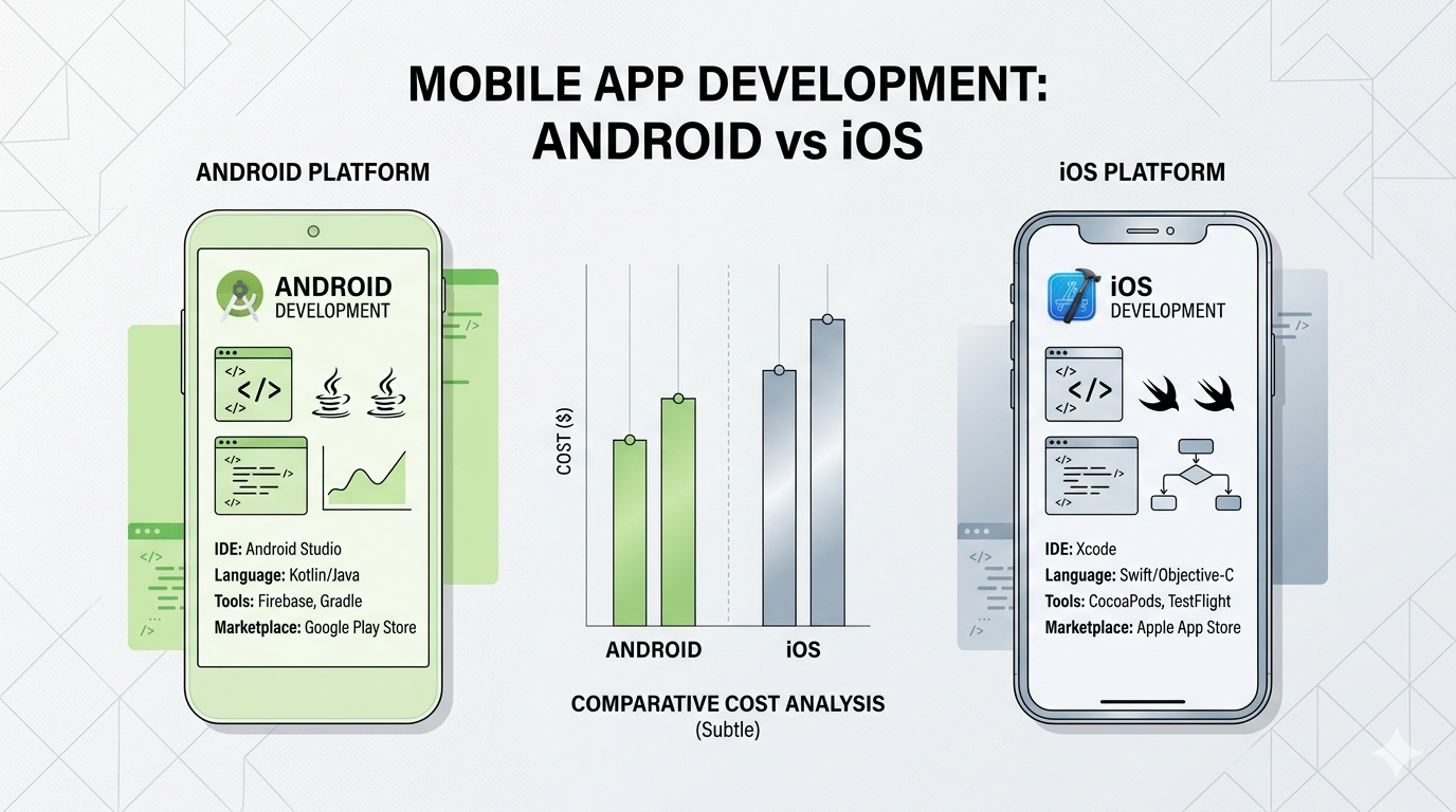 eCommerce mobile app development cost in India with feature breakdown, fintech and healthcare app development pricing structure in India, industry wise mobile app development pricing guide for Indian businesses