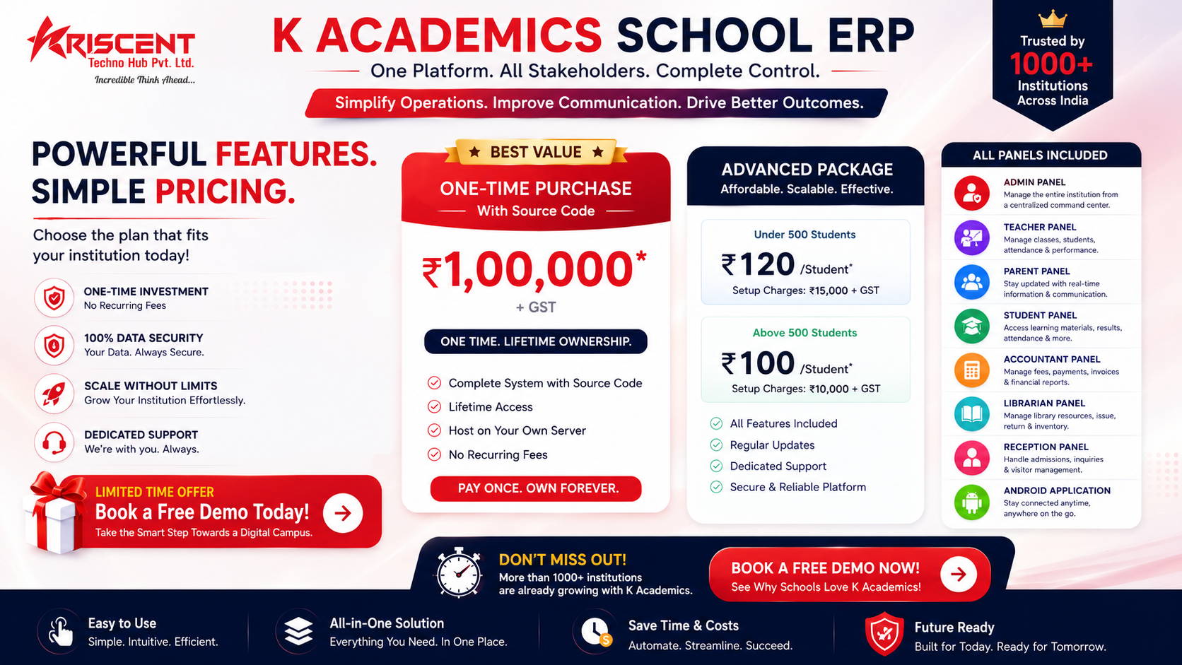 School erp software, KAcademics, K academics school erp
