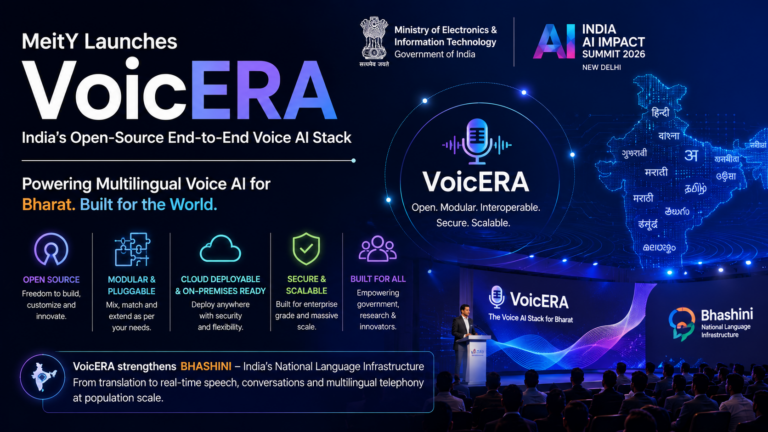 MeitY Launches VoicERA: India Unveils Open Source Voice AI Platform for the Next Generation of Multilingual Innovation